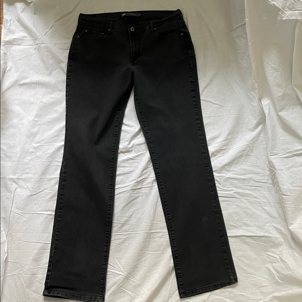 Levi’s 505 straight leg black jeans SZ 12L